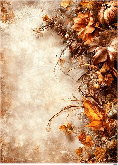 Papier ryżowy do decoupage A5 Jesienne liście i dynie 14485
