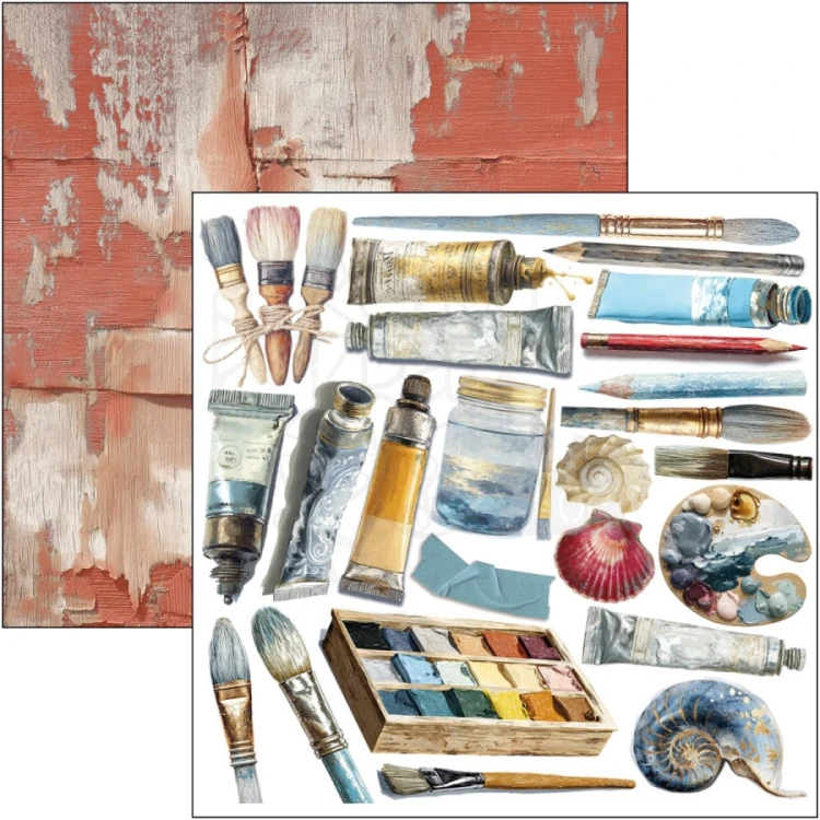 Zestaw papierów do scrapbookingu 15x15 An Artist Journey CBQE092 24 arkusze Ciao Bella