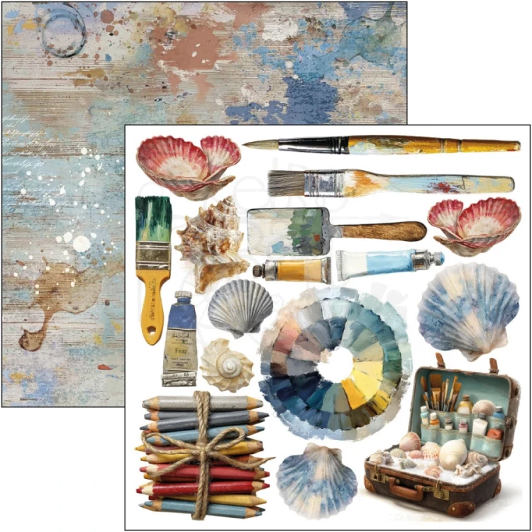 Zestaw papierów do scrapbookingu 15x15 An Artist Journey CBQE092 24 arkusze Ciao Bella