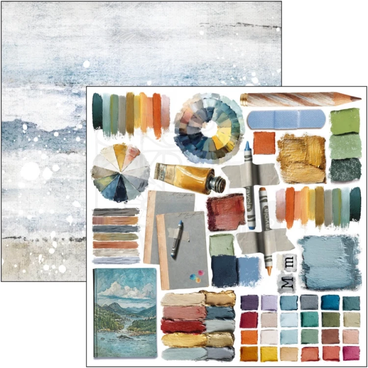 Zestaw papierów do scrapbookingu 15x15 An Artist Journey CBQE092 24 arkusze Ciao Bella