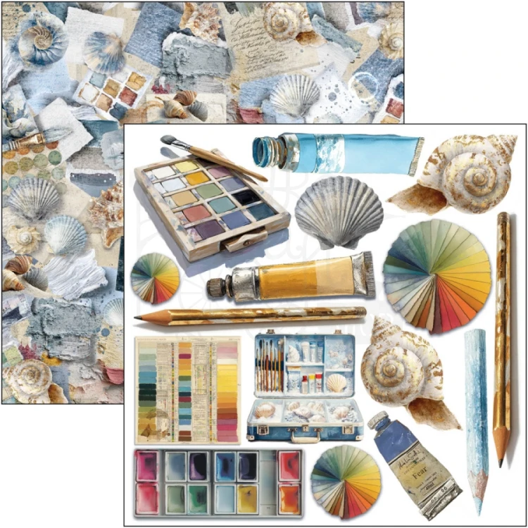 Zestaw papierów do scrapbookingu 15x15 An Artist Journey CBQE092 24 arkusze Ciao Bella