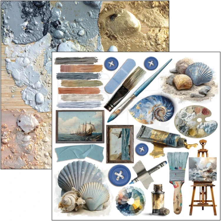 Zestaw papierów do scrapbookingu 15x15 An Artist Journey CBQE092 24 arkusze Ciao Bella