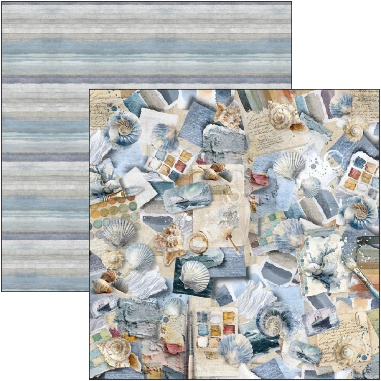 Zestaw papierów do scrapbookingu 20x20 An Artist Journey CBH092 12 arkuszy Ciao Bella