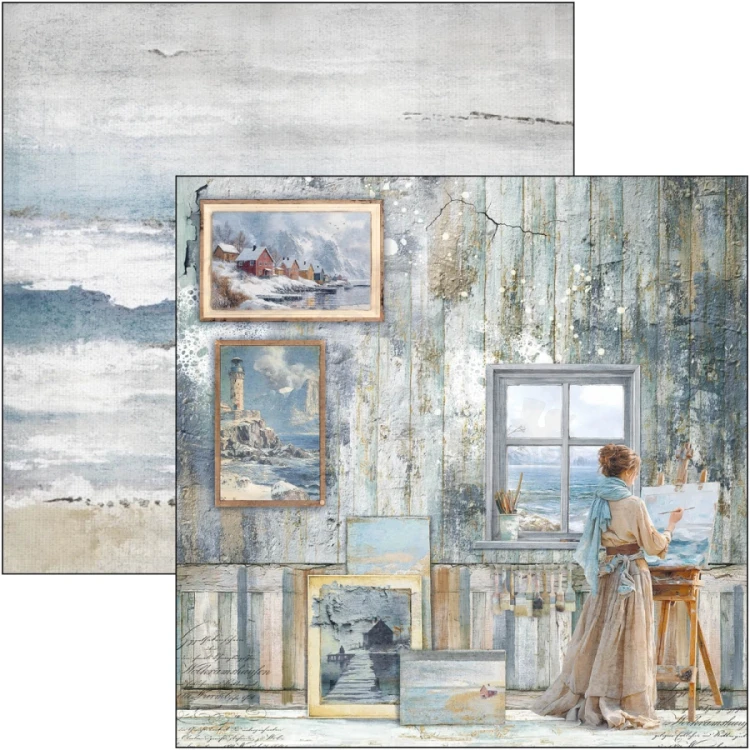 Zestaw papierów do scrapbookingu 20x20 An Artist Journey CBH092 12 arkuszy Ciao Bella