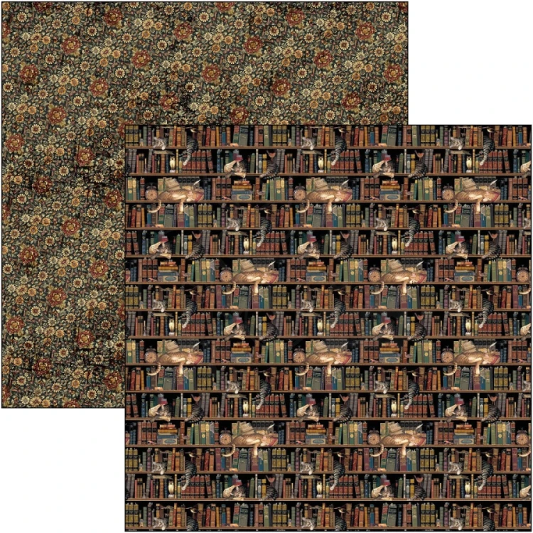 Zestaw papierów do scrapbookingu 30x30 Book Lovers CBT091 8 arkuszy Ciao Bella
