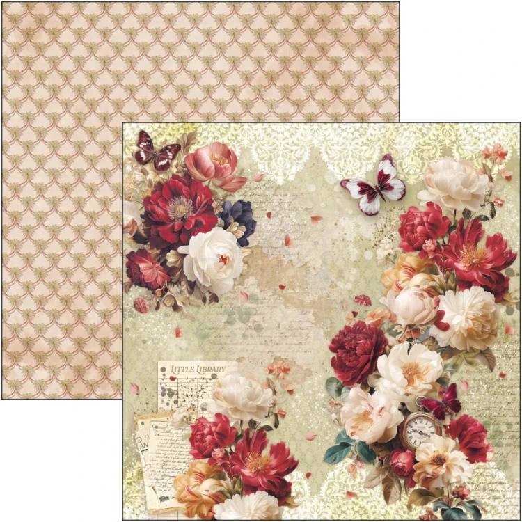Zestaw papierów do scrapbookingu 20x20 Book Lovers CBH091 12 arkuszy Ciao Bella