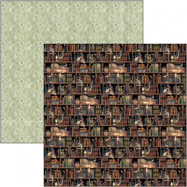 Zestaw papierów do scrapbookingu 20x20 Book Lovers CBH091 12 arkuszy Ciao Bella