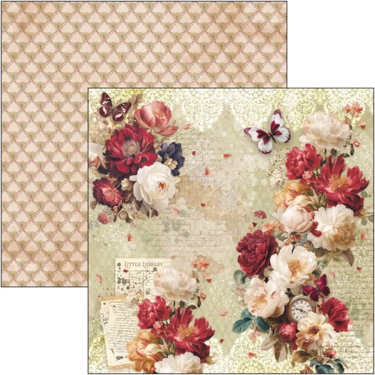 Zestaw papierów do scrapbookingu 30x30 Book Lovers CBPM091 12 arkuszy Ciao Bella