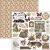 Zestaw papierów do scrapbookingu 30x30 Book Lovers CBPM091 12 arkuszy Ciao Bella