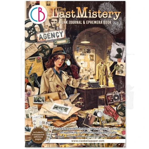 Zestaw A4 Junk Journal &amp; Ephemera Book The Last Mystery 32 arkusze CBB017 Ciao Bella