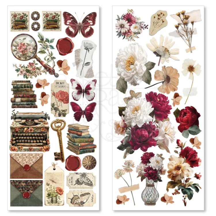 Naklejki foliowe do scrapbookingu Book Lovers CBI007 5 arkuszy Ciao Bella