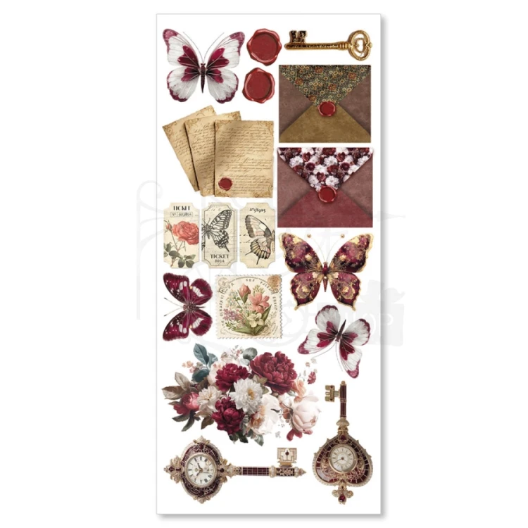 Naklejki foliowe do scrapbookingu Book Lovers CBI007 5 arkuszy Ciao Bella
