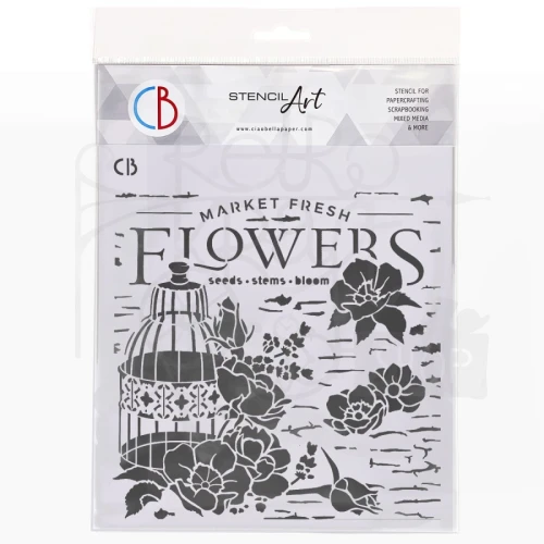 Szablon maska 22x22cm Market Fresh Flowers MS8-006 Ciao Bella