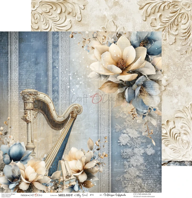 Zestaw papierów do scrapbookingu 30x30 Melody of My Soul CC-F42-MMS-00 Craft O'Clock