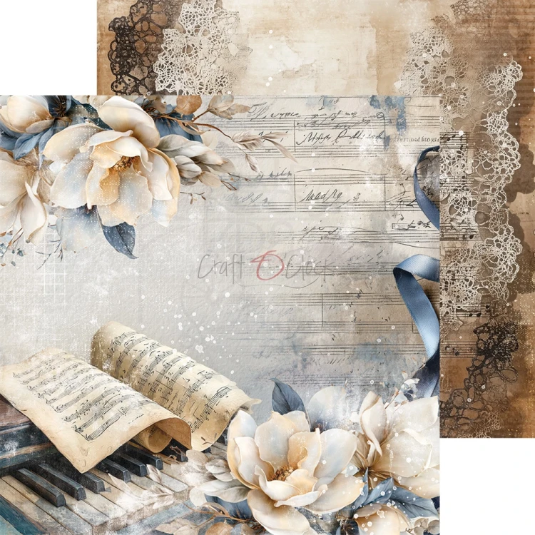 Zestaw papierów do scrapbookingu 20x20 Melody of My Soul CC-F42-MMS-07 Craft O'Clock