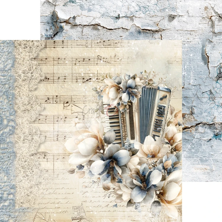 Zestaw papierów do scrapbookingu 20x20 Melody of My Soul CC-F42-MMS-07 Craft O'Clock