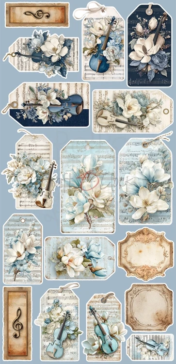 Zestaw dodatków 15x30 Melody of My Soul Flowers &amp; More CC-F42-MMS-11 Craft O'Clock