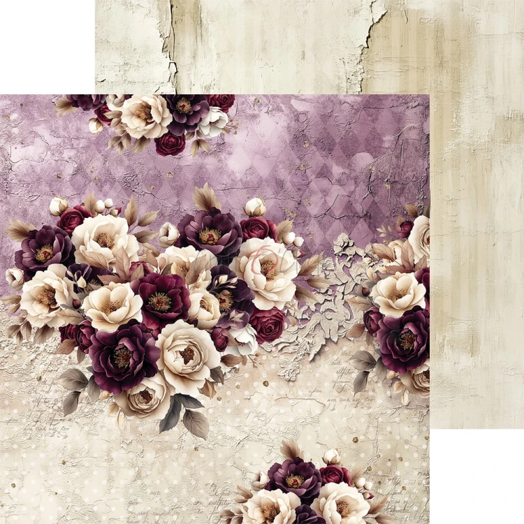 Zestaw papierów do scrapbookingu 20x20 Plum &amp; Caramel CC-C80-PC-07 Craft O'Clock