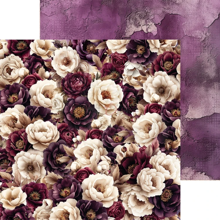 Zestaw papierów do scrapbookingu 20x20 Plum &amp; Caramel CC-C80-PC-07 Craft O'Clock