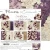 Zestaw papierów do scrapbookingu 20x20 Plum &amp; Caramel CC-C80-PC-07 Craft O'Clock