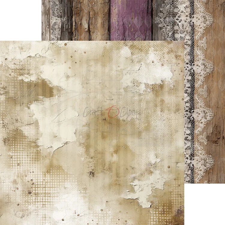 Zestaw papierów do scrapbookingu 20x20 Plum &amp; Caramel CC-C80-PC-07 Craft O'Clock