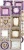Zestaw dodatków 15x30 Plum &amp; Caramel Flowers &amp; More CC-C80-PC-11 Craft O'Clock