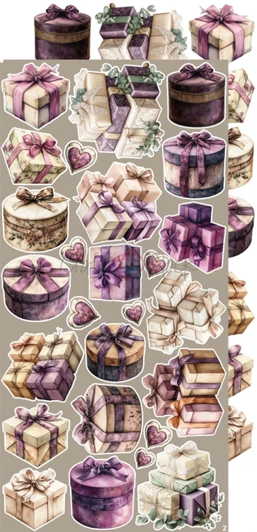 Zestaw dodatków 15x30 Plum &amp; Caramel Plum CC-C80-PC-12 Craft O'Clock