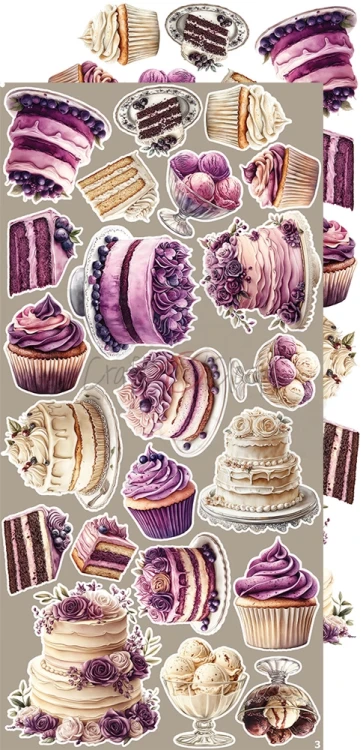 Zestaw dodatków 15x30 Plum &amp; Caramel Plum CC-C80-PC-12 Craft O'Clock