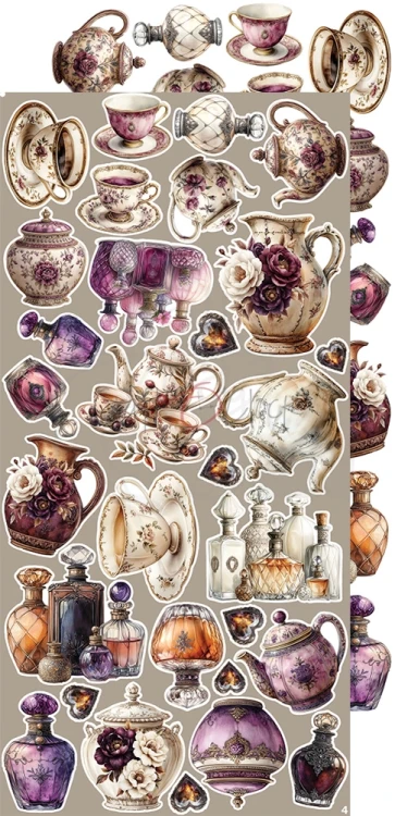 Zestaw dodatków 15x30 Plum &amp; Caramel Plum CC-C80-PC-12 Craft O'Clock