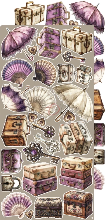 Zestaw dodatków 15x30 Plum &amp; Caramel Plum CC-C80-PC-12 Craft O'Clock