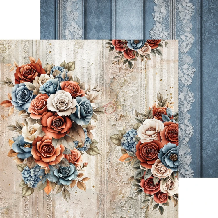 Zestaw papierów do scrapbookingu 20x20 Timeless Grace CC-C81-TG-07 Craft O'Clock