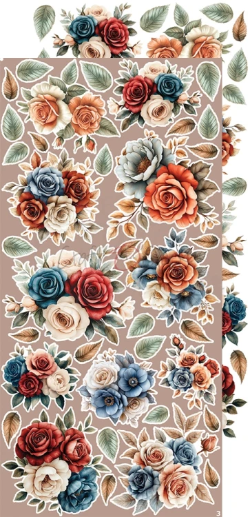 Zestaw dodatków 15x30 Timeless Grace Flowers &amp; More CC-C81-TG-11 Craft O'Clock