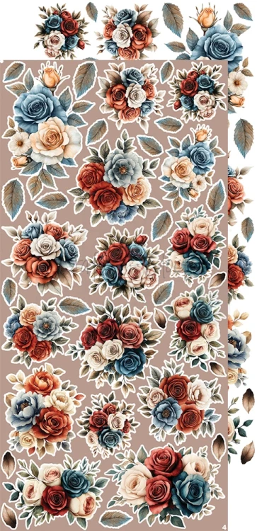 Zestaw dodatków 15x30 Timeless Grace Flowers &amp; More CC-C81-TG-11 Craft O'Clock