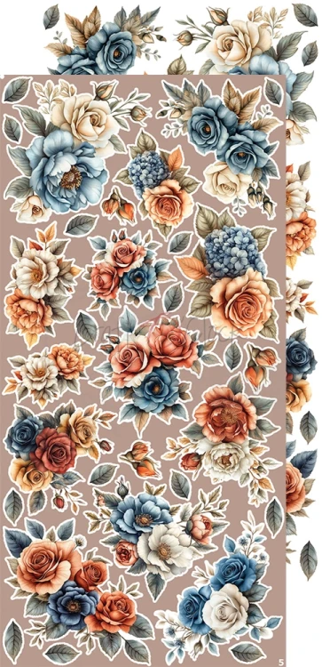 Zestaw dodatków 15x30 Timeless Grace Flowers &amp; More CC-C81-TG-11 Craft O'Clock