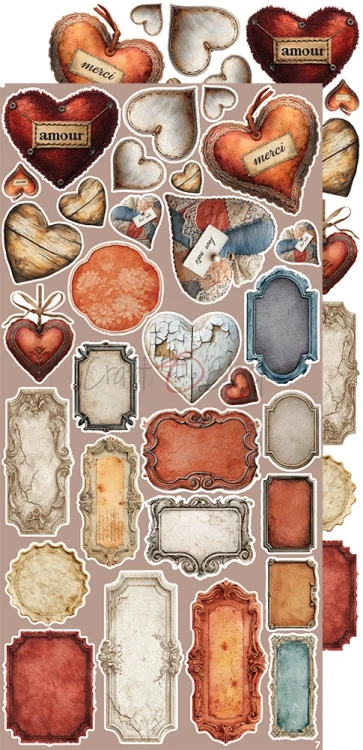 Zestaw dodatków 15x30 Timeless Grace Flowers &amp; More CC-C81-TG-11 Craft O'Clock