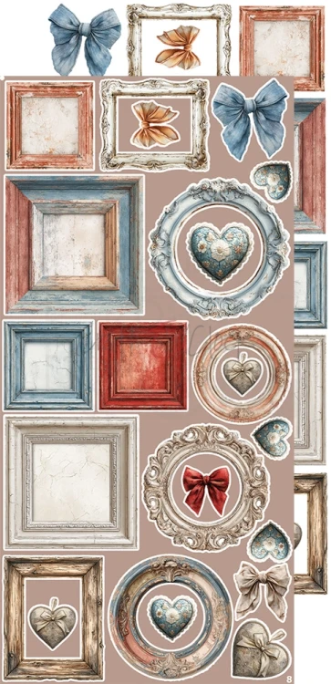 Zestaw dodatków 15x30 Timeless Grace Flowers &amp; More CC-C81-TG-11 Craft O'Clock