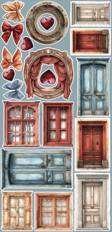 Zestaw dodatków 15x30 Timeless Grace Timeless CC-C81-TG-12 Craft O'Clock