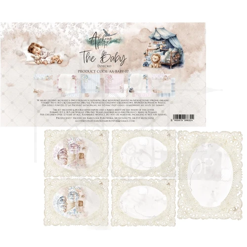 Zestaw papierów do scrapbookingu 30x30 The Baby - AA-BABY-07 Alchemy of Art