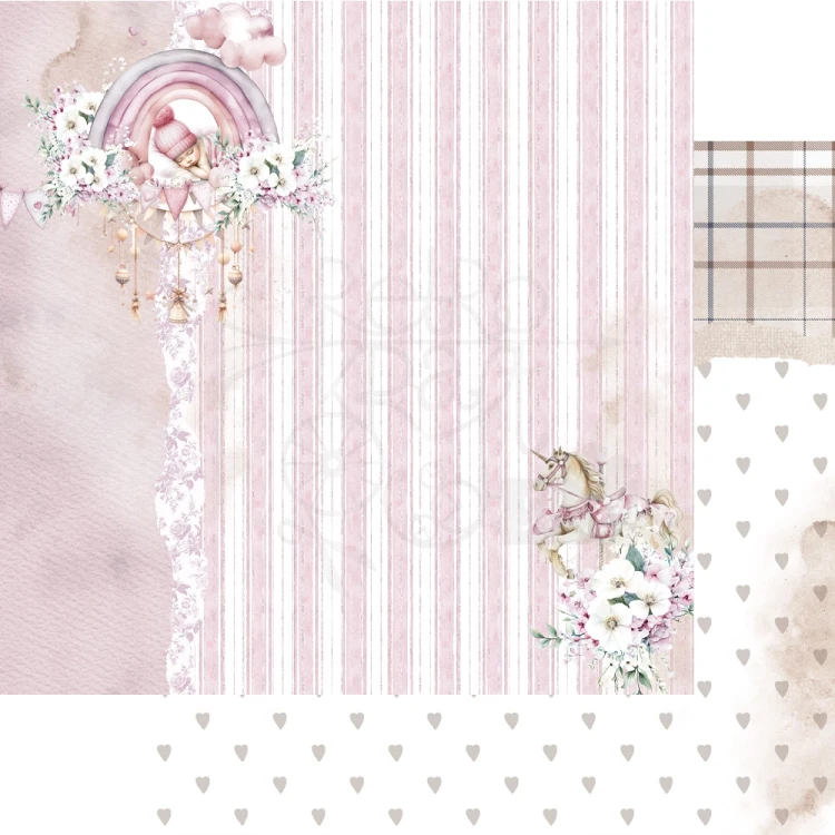 Zestaw papierów do scrapbookingu 20x20 The Baby - AA-BABY-08 Alchemy of Art