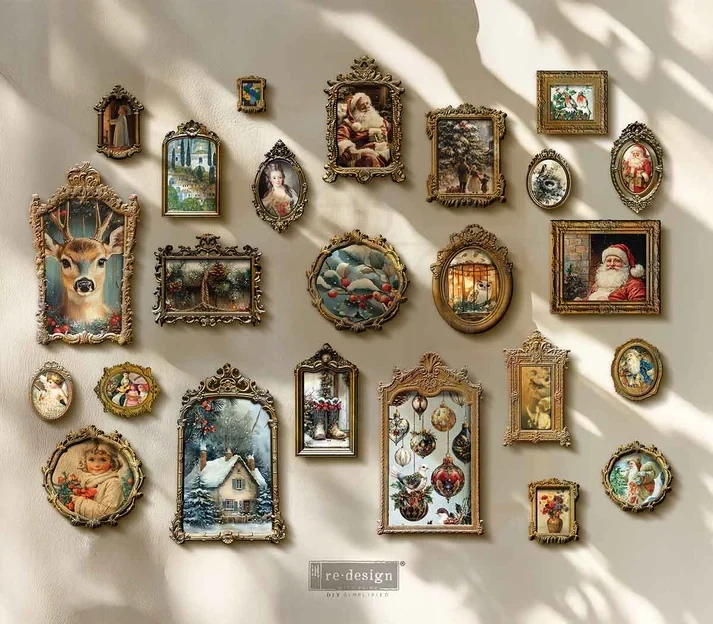 Papier fiber do decoupage A4 Silent Night Stories 678265 Prima