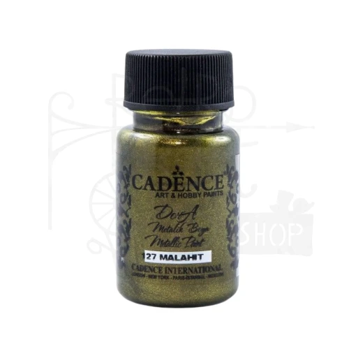 Farba dekoracyjna Dora metalik 50ml malahit DM127 Cadence