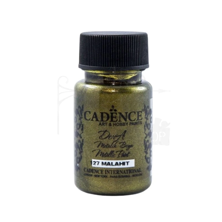 Farba dekoracyjna Dora metalik 50ml malahit DM127 Cadence