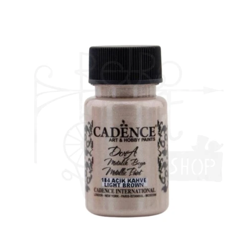 Farba dekoracyjna Dora metalik 50ml jasny brąz DM184 Cadence