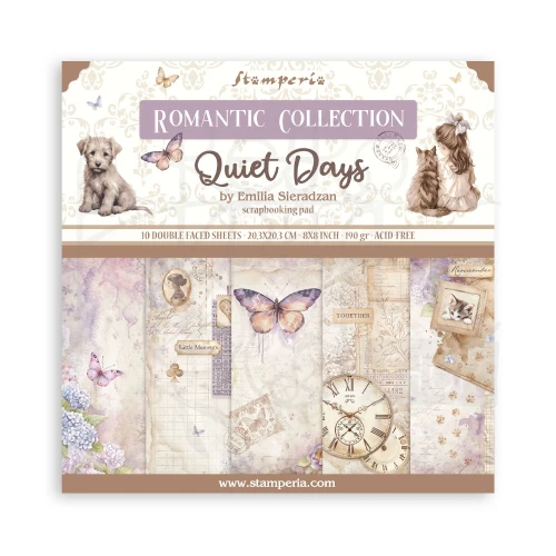 Zestaw papierów do scrapbookingu 20x20 Quiet Days SBBS134 Stamperia
