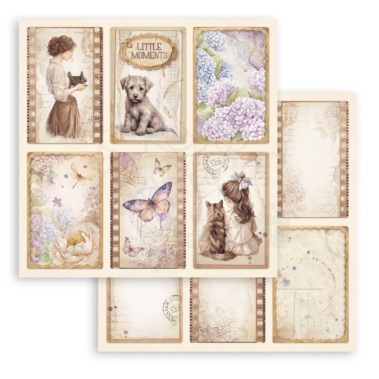 Zestaw papierów do scrapbookingu 20x20 Quiet Days SBBS134 Stamperia
