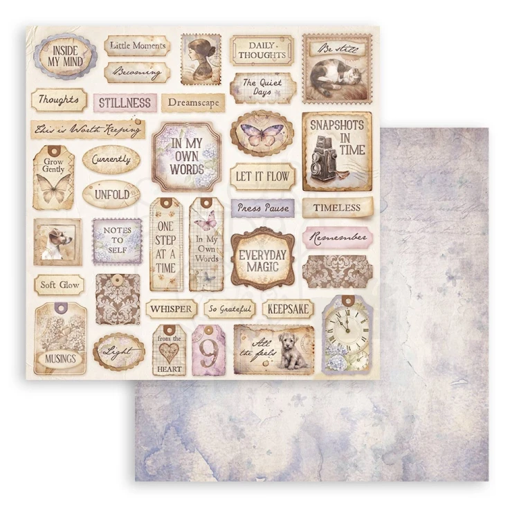 Zestaw papierów do scrapbookingu 20x20 Quiet Days SBBS134 Stamperia