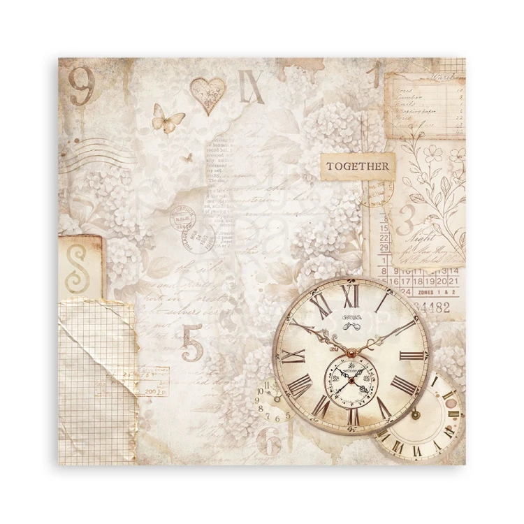 Zestaw papierów jednostronnych do scrapbookingu 20x20 Quiet Days 22 arkusze SBBSXB19 Stamperia