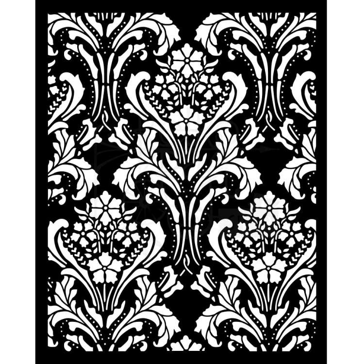 Szablon maska 20x25cm Quiet Days Barokowa tapeta KSTD191 Stamperia