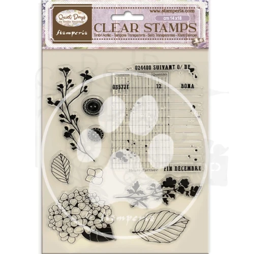 Stempel akrylowy 14x18cm Quiet Days Hortensja WTK229 Stamperia