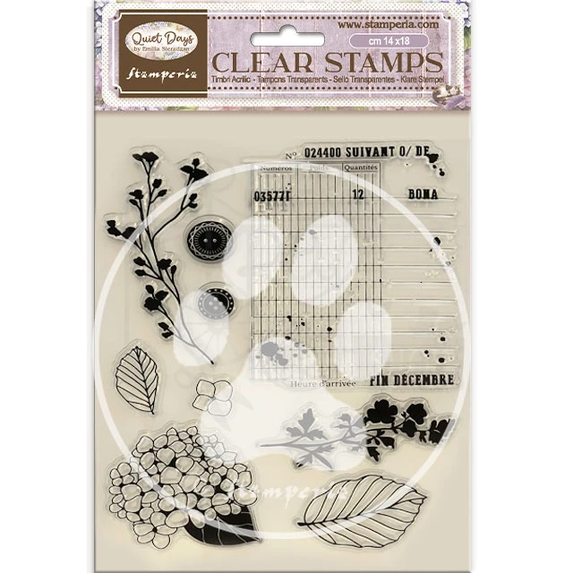 Stempel akrylowy 14x18cm Quiet Days Hortensja WTK229 Stamperia